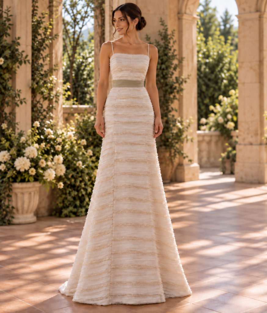 vestido seda natural stracciato