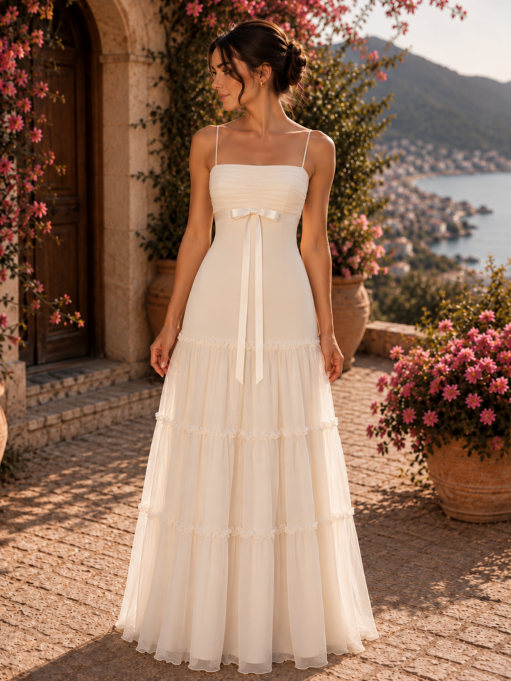 Vestido Estherella capas de tul.