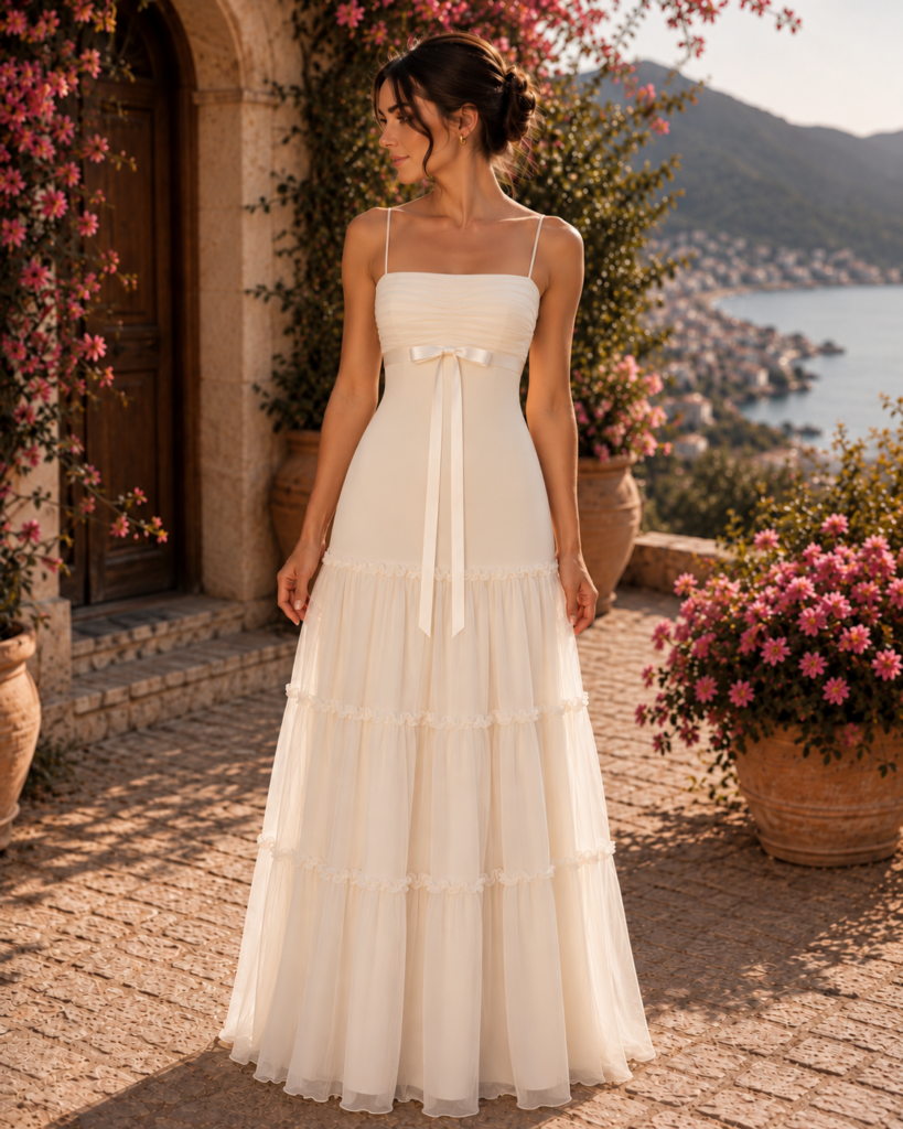 Vestido Estherella capas de tul.