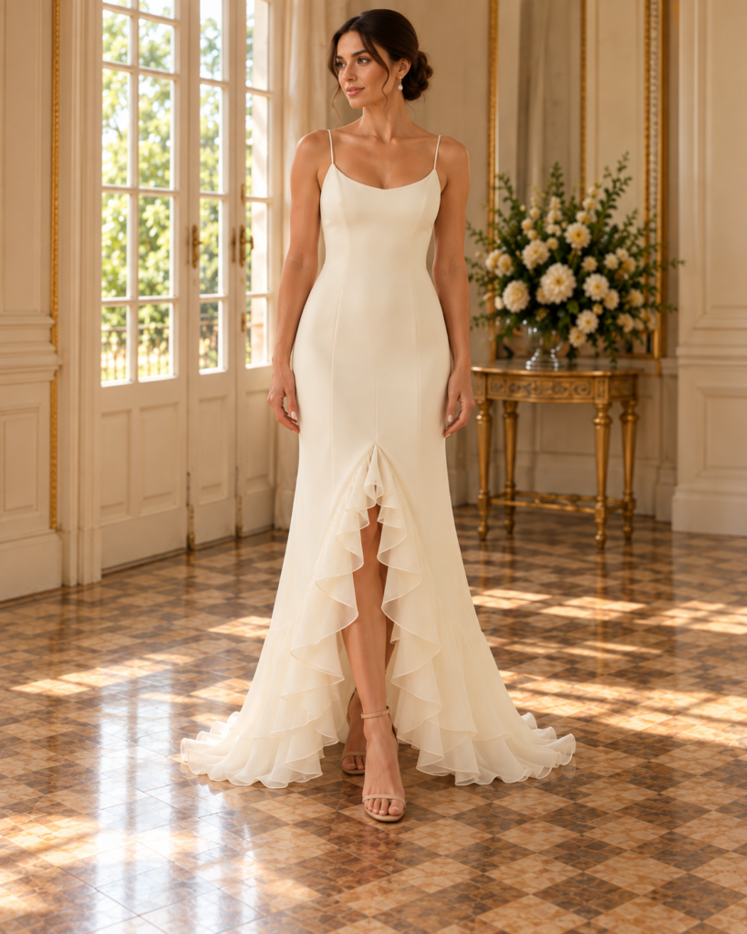 Vestido volantes